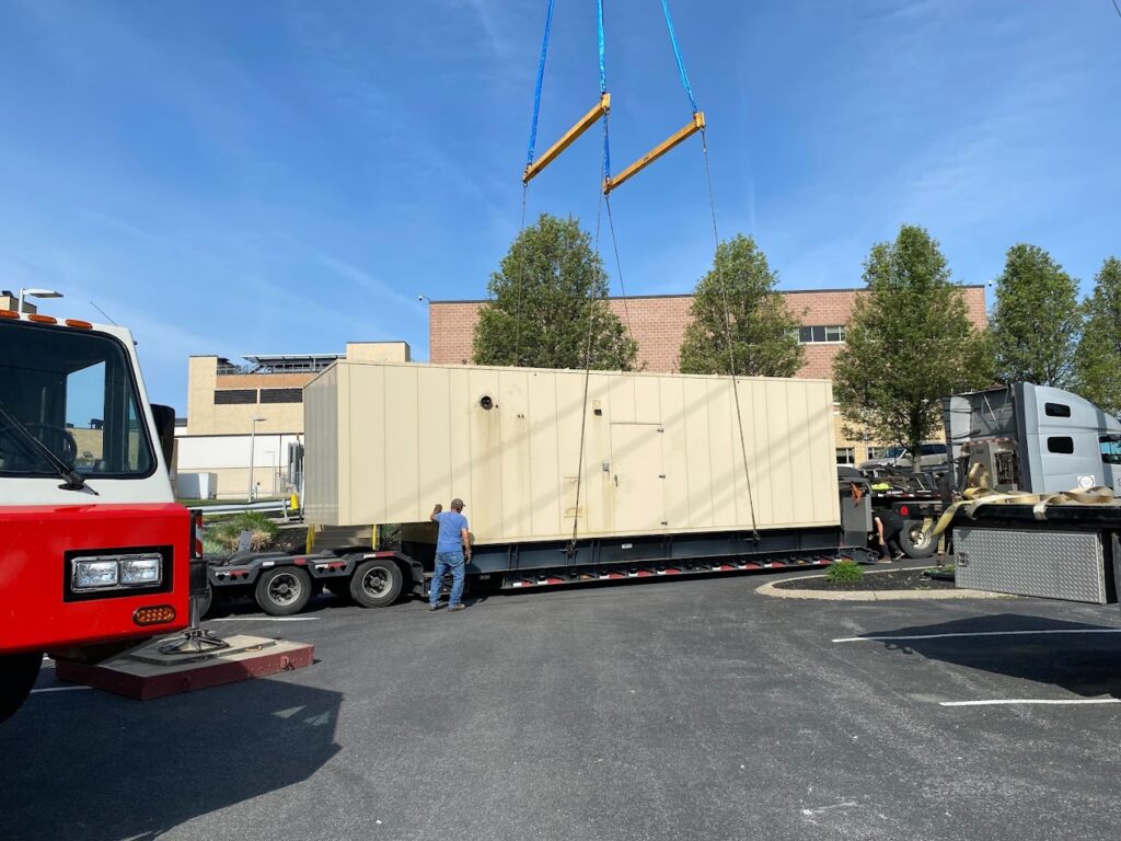 shipping a large industrial generator rental unit