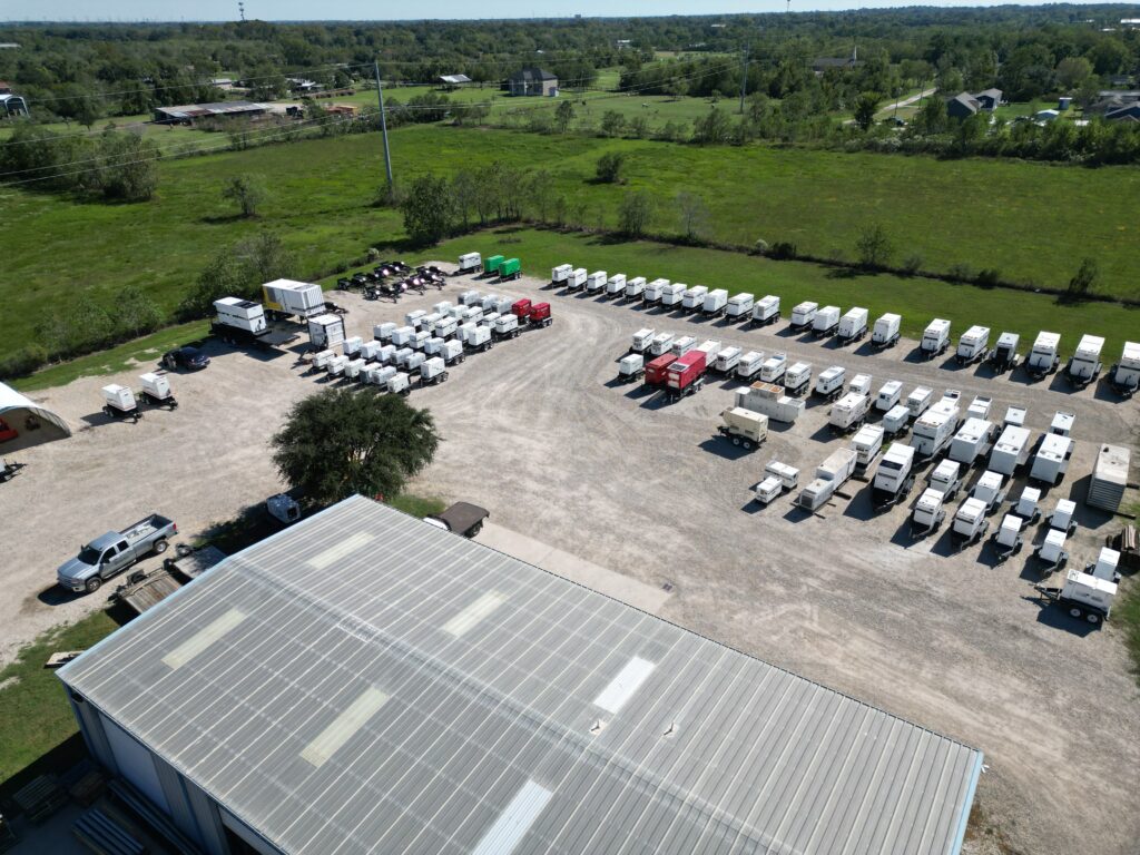 large industrial and commercial generators for rent in texas