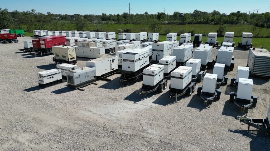 large commercial and industrial generator rental company's generators